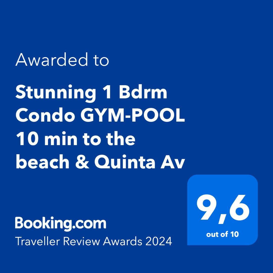 Stunning 1 Bdrm Condo Gym-Pool 10 Min To The Beach & Quinta Av ปลายาเดลการ์เมน ภายนอก รูปภาพ